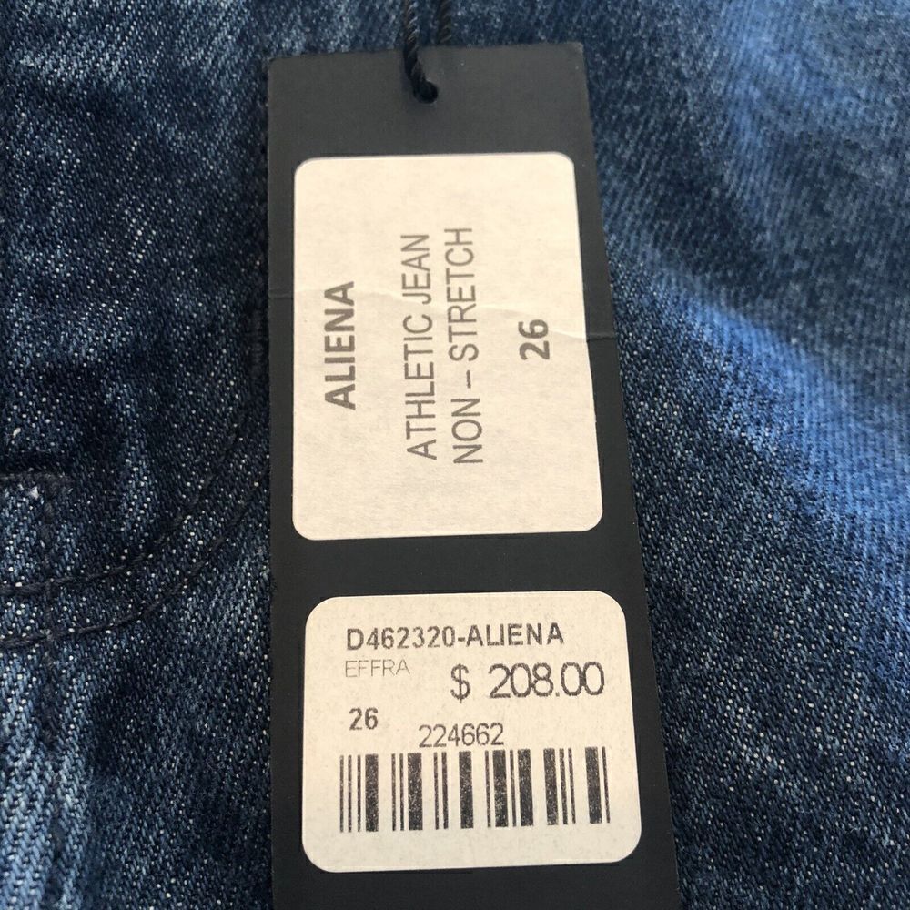 Carmar Womens Aliena Jeans Straight Leg Size 26 High Rise Jogger Cuffs NEW - Picture 8 of 8
